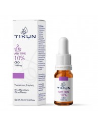 Tikun Any Time Έλαιο Κάνναβης σε Σταγόνες 1000mg με 10% CBD με Γεύση Citrus 10ml