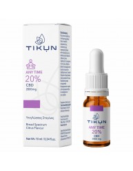 Tikun Any Time Έλαιο Κάνναβης σε Σταγόνες 2000mg με 20% CBD με Γεύση Citrus 10ml