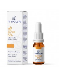 Tikun Day Time CBD 250mg & CBG 250mg Έλαιο Κάνναβης σε Σταγόνες με Γεύση Citrus 10ml