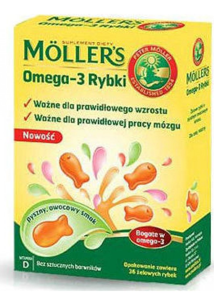 MOLLER OMEGA-3 ΓΙΑ ΠΑΙΔΙΑ 36 ΖΕΛΕΔΑΚΙΑ ΨΑΡΑΚΙΑ ΜΕ ΥΠΕΡΟΧΗ ΓΕΥΣΗ ΠΟΡΤΟΚΑΛΙ-ΛΕΜΟΝΙ