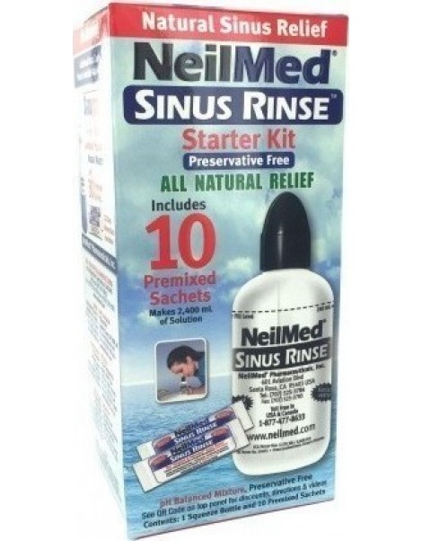 NEILMED SINUS RINSE STARTER KIT ADULT & 10 SACHETS