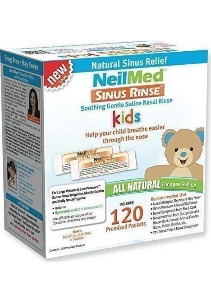 NEILMED SINUS RINSE 120 PREMIXED PAEDIATRIC SACHETS