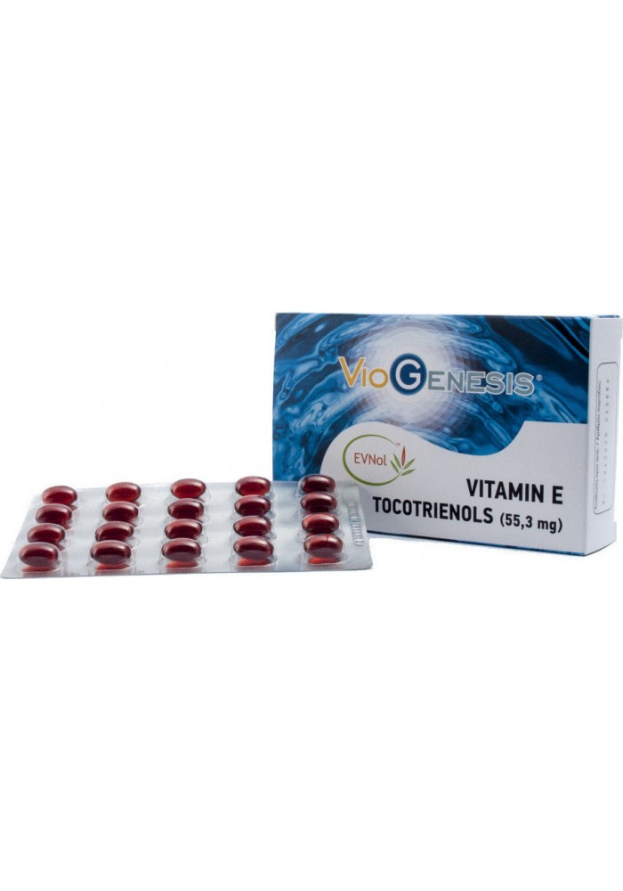 VIOGENESIS VITAMIN E TOCOTRIENOLS 55.3MG 60CAPSULES