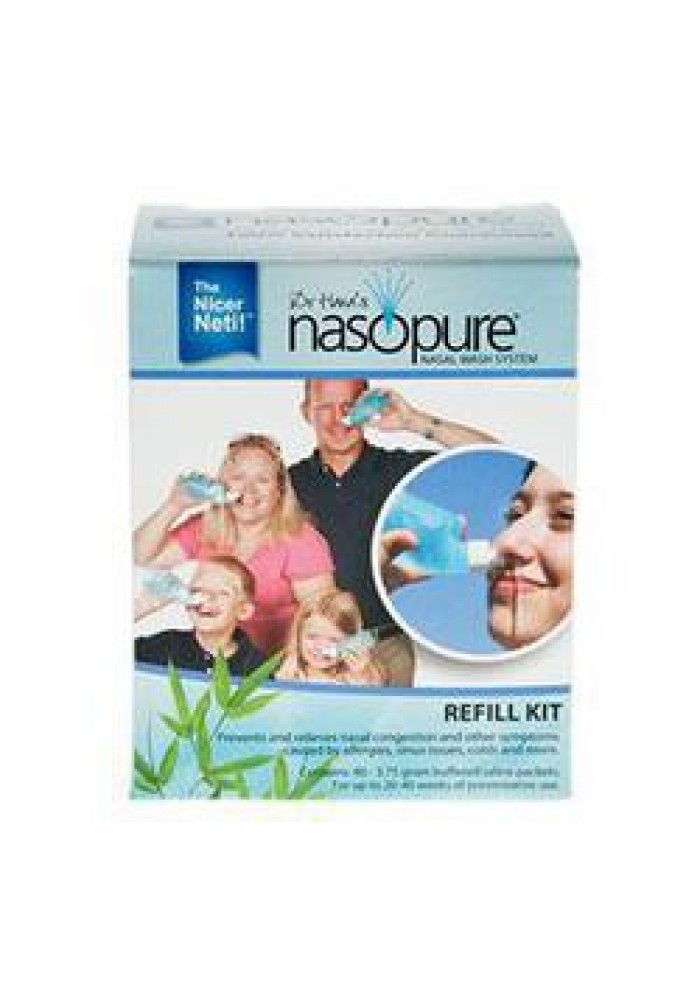 NASOPURE REFILL KIT ΑΝΤΑΛΛΑΚΤΙΚΑ ΦΑΚΕΛΑΚΙΑ ΡΥΘΜΙΣΤΙΚΟΥ ΑΛΑΤΟΣ Χ40