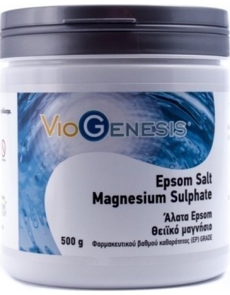 VIOGENESIS EPSOM SALT MAGNESIUM SULPHATE 500GR