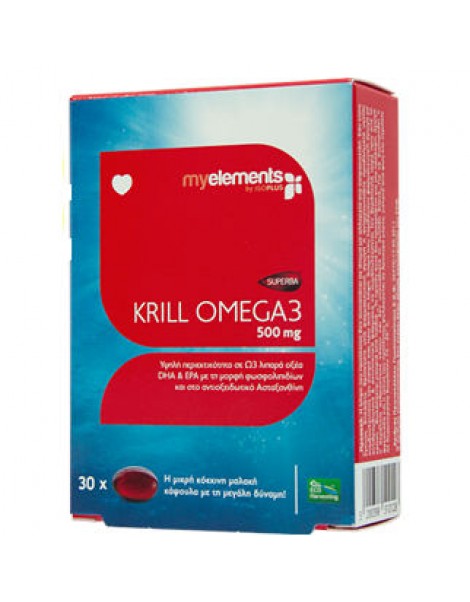 MY ELEMENTS KRILL OMEGA 3 500MG 30SOFTGELS